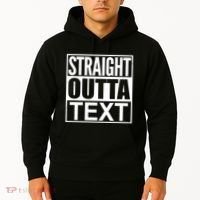 Straight Outta Custom Text Personalized   Hoodie thumb 2