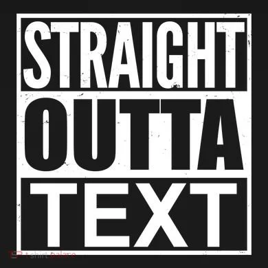 Straight Outta Custom Text Personalized   Bucket Hat