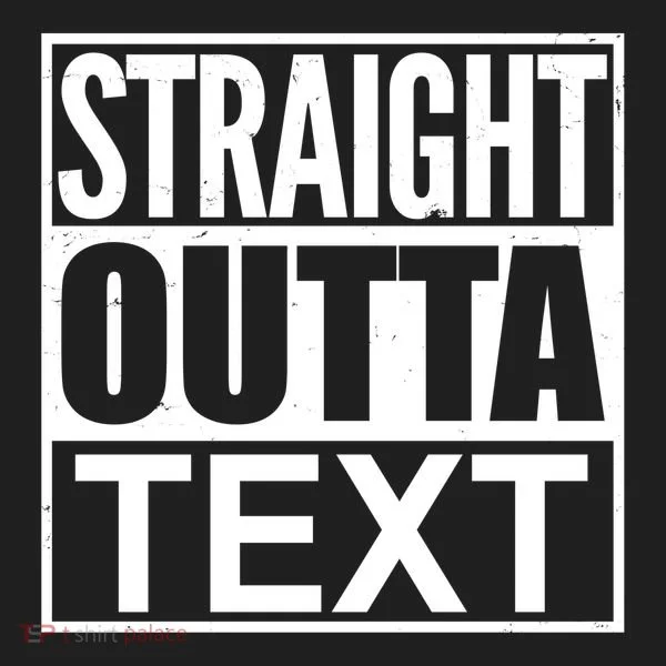 Straight Outta Custom Text Personalized   Tumbler