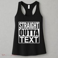 Straight Outta Custom Text Personalized   Women's Tank Top thumb 3