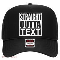 Straight Outta Custom Text Personalized   Hat thumb 0
