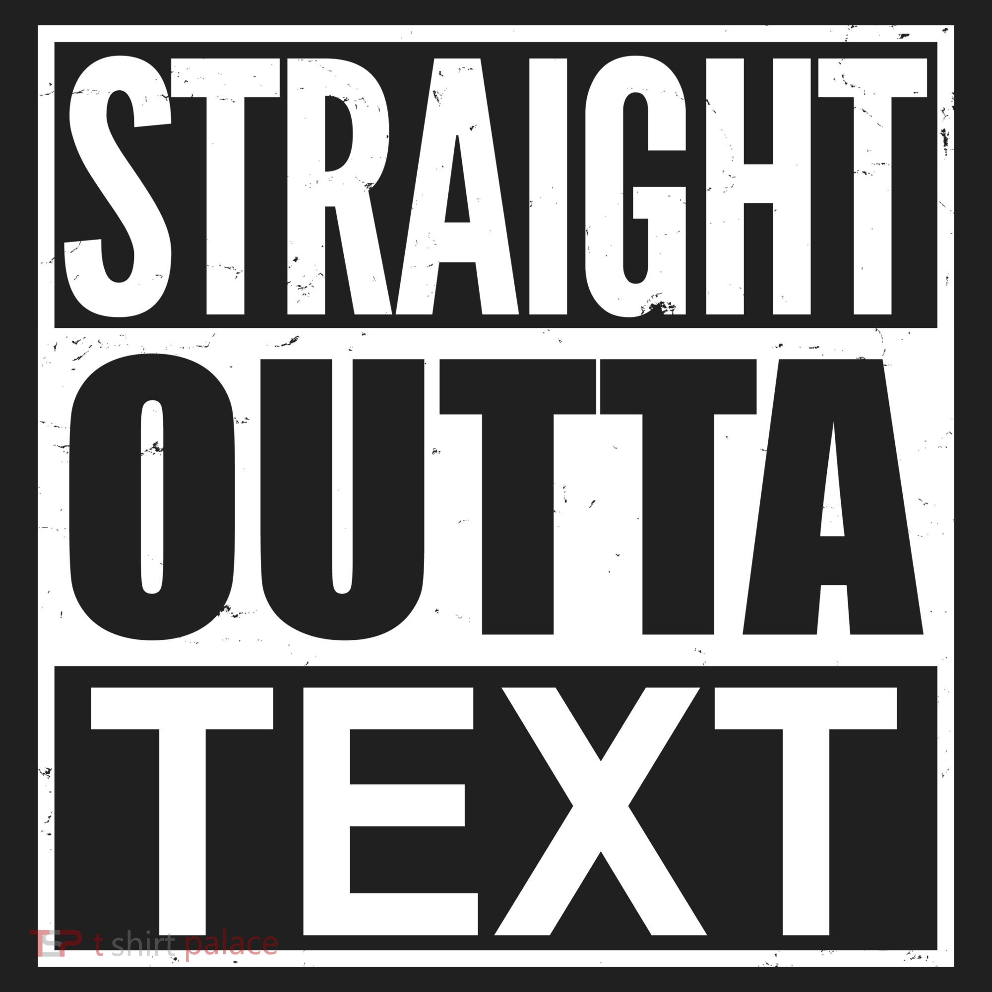 Straight Outta Custom Text Personalized   Hat