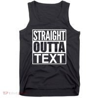Straight Outta Custom Text Personalized   Tank Top thumb 0