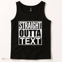 Straight Outta Custom Text Personalized   Tank Top thumb 2