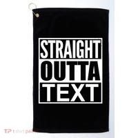 Straight Outta Custom Text Personalized   Golf Towel thumb 0