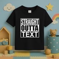 Straight Outta Custom Text Personalized   Toddler T-Shirt thumb 3