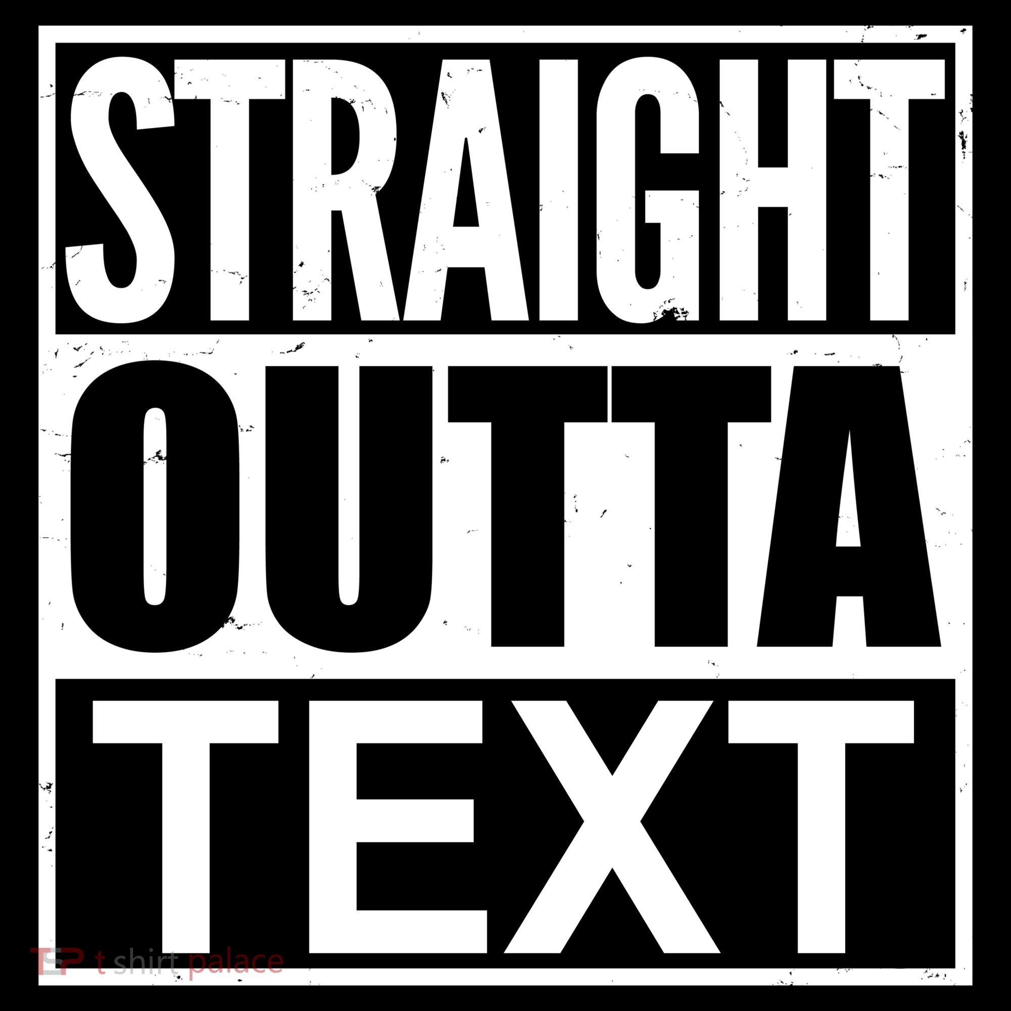 Straight Outta Custom Text Personalized   Kids Long Sleeve Shirt