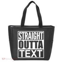 Straight Outta Custom Text Personalized   Tote Bag thumb 0