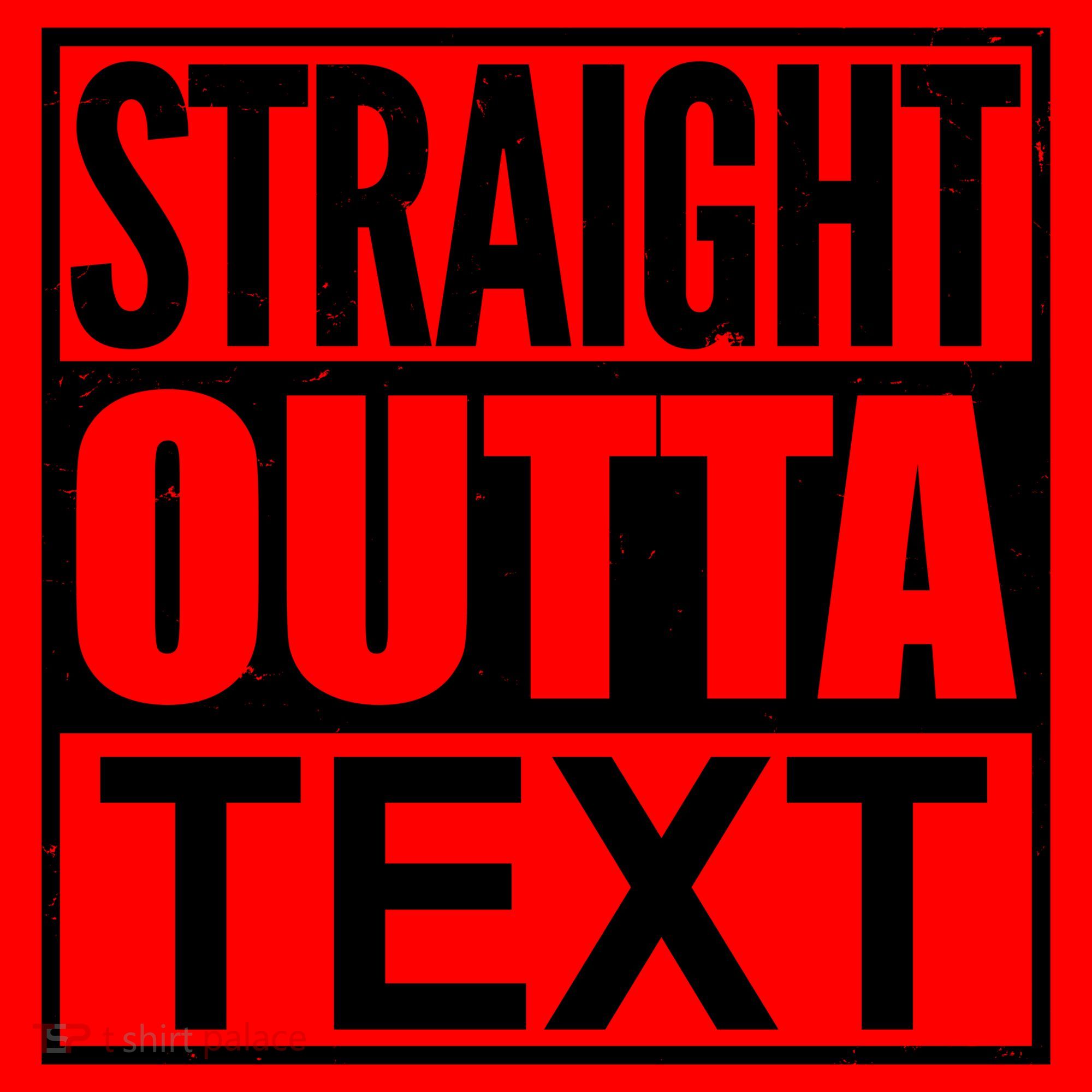 Straight Outta Custom Text Personalized   Santa Hat