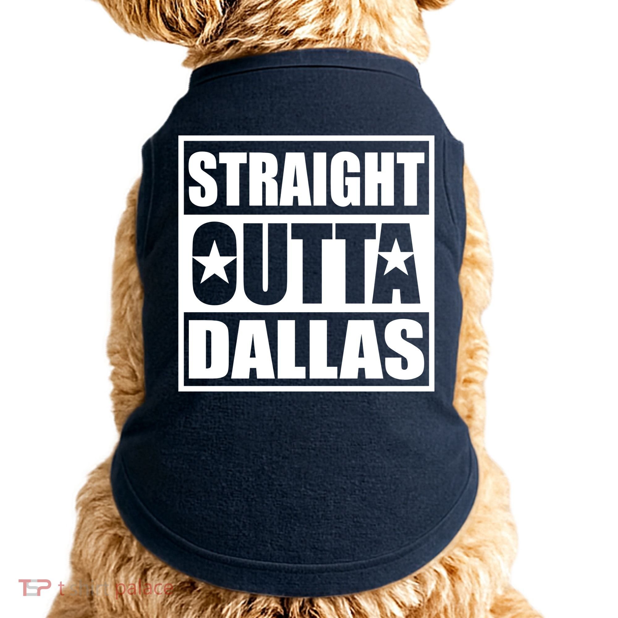Straight Outta Dallas Texas City Doggie Tank