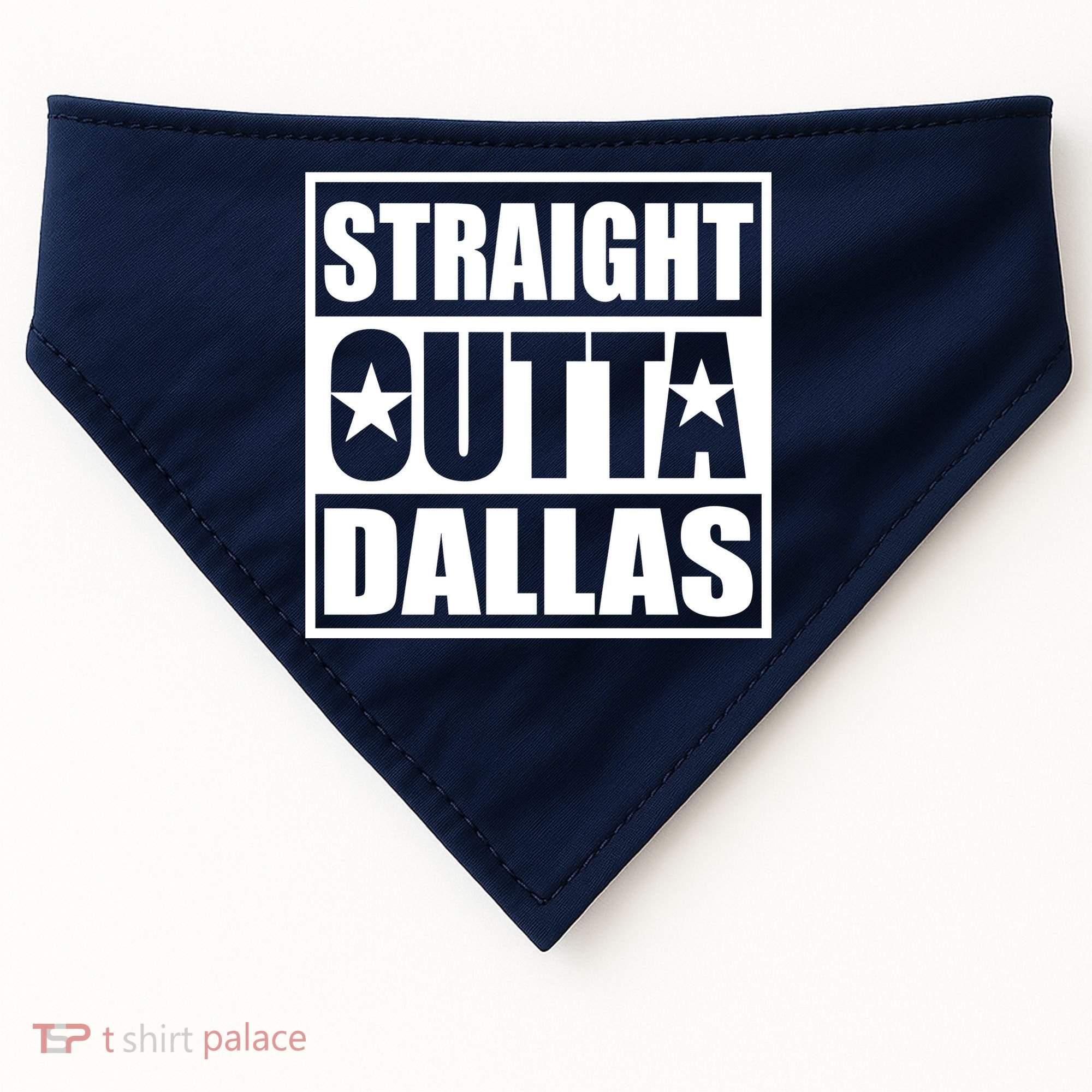Straight Outta Dallas Texas City USA-Made Doggie Bandana