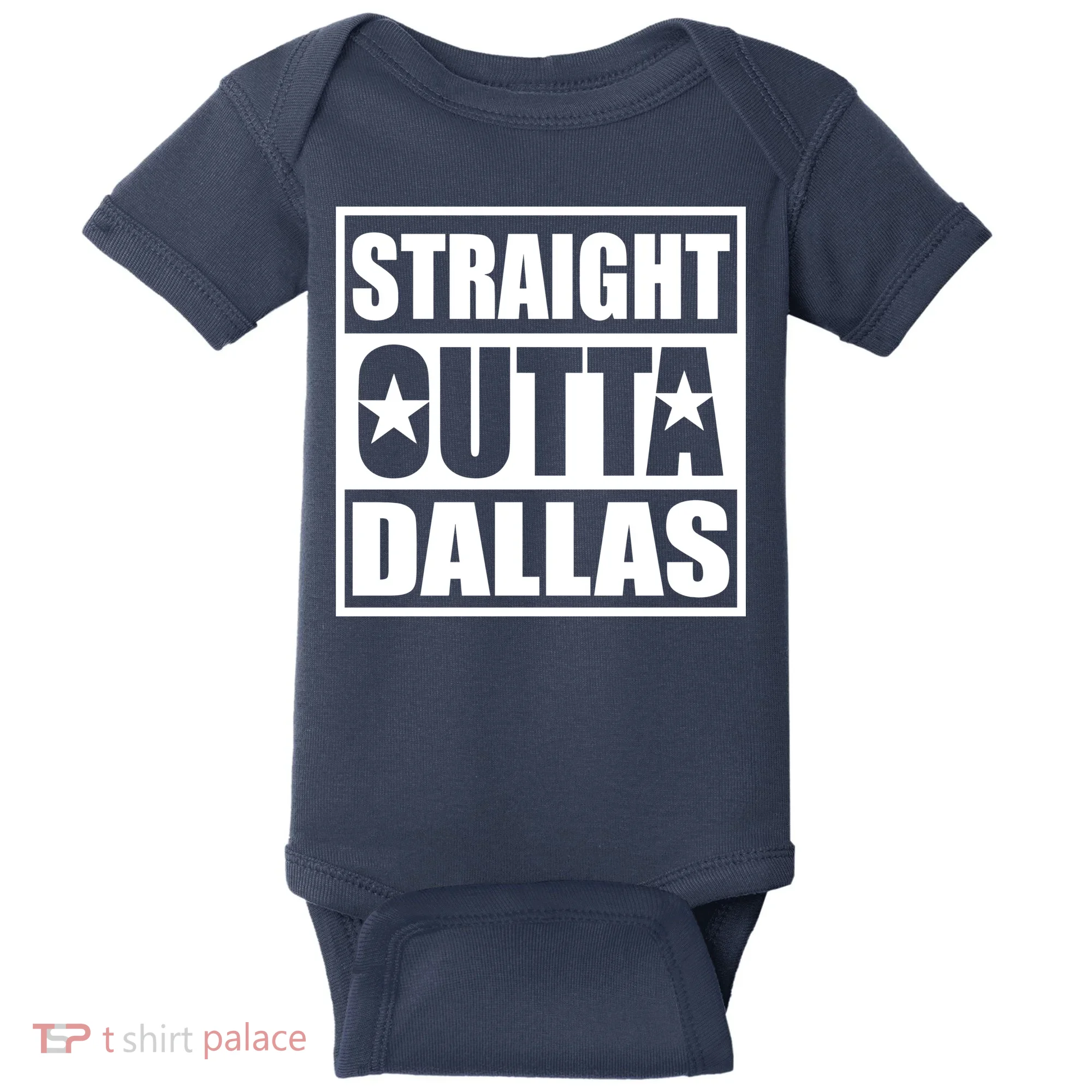 Straight Outta Dallas Texas City Baby Bodysuit