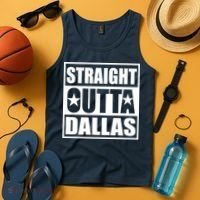 Straight Outta Dallas Texas City Tank Top thumb 4