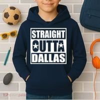 Straight Outta Dallas Texas City Kids Hoodie thumb 2