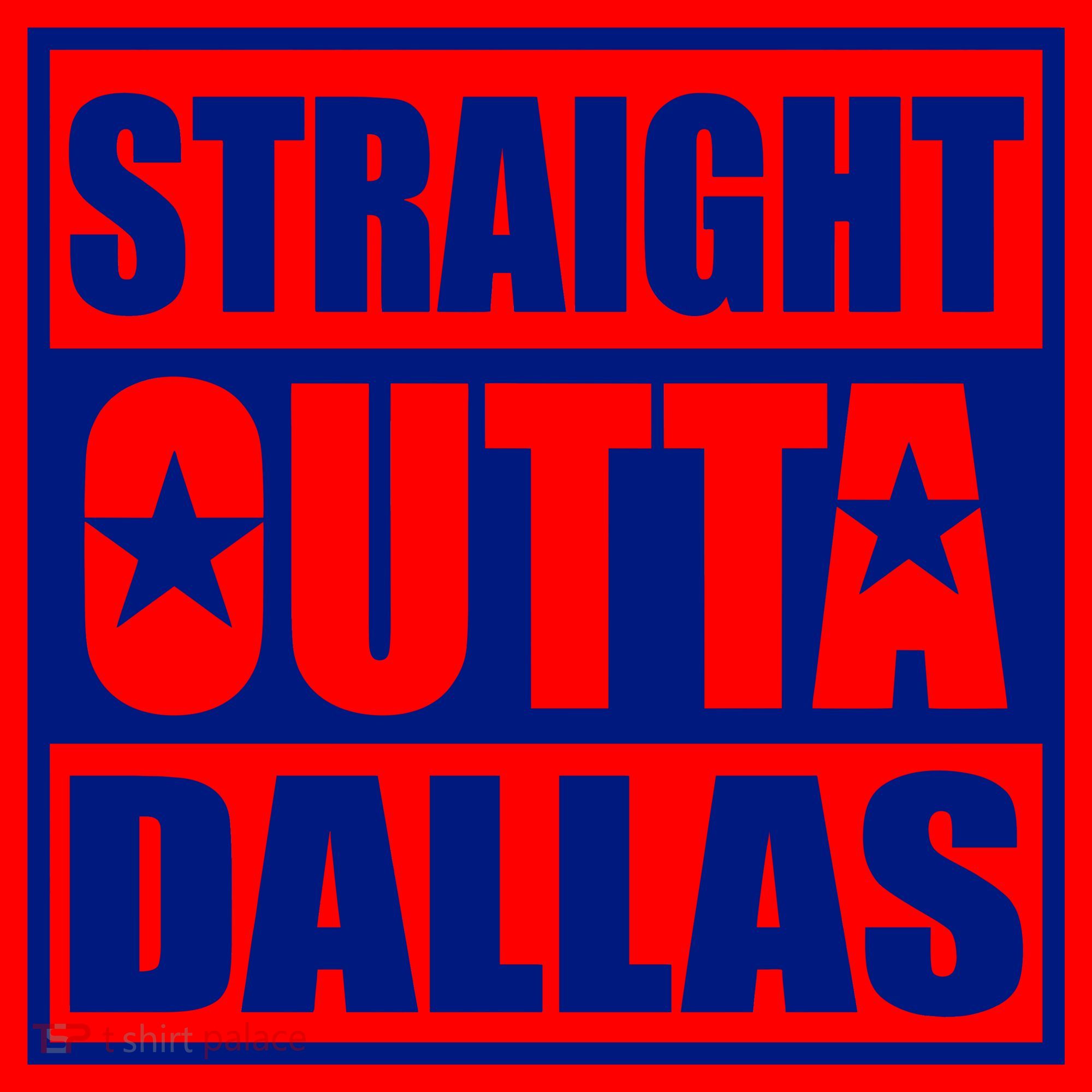 Straight Outta Dallas Texas City Santa Hat