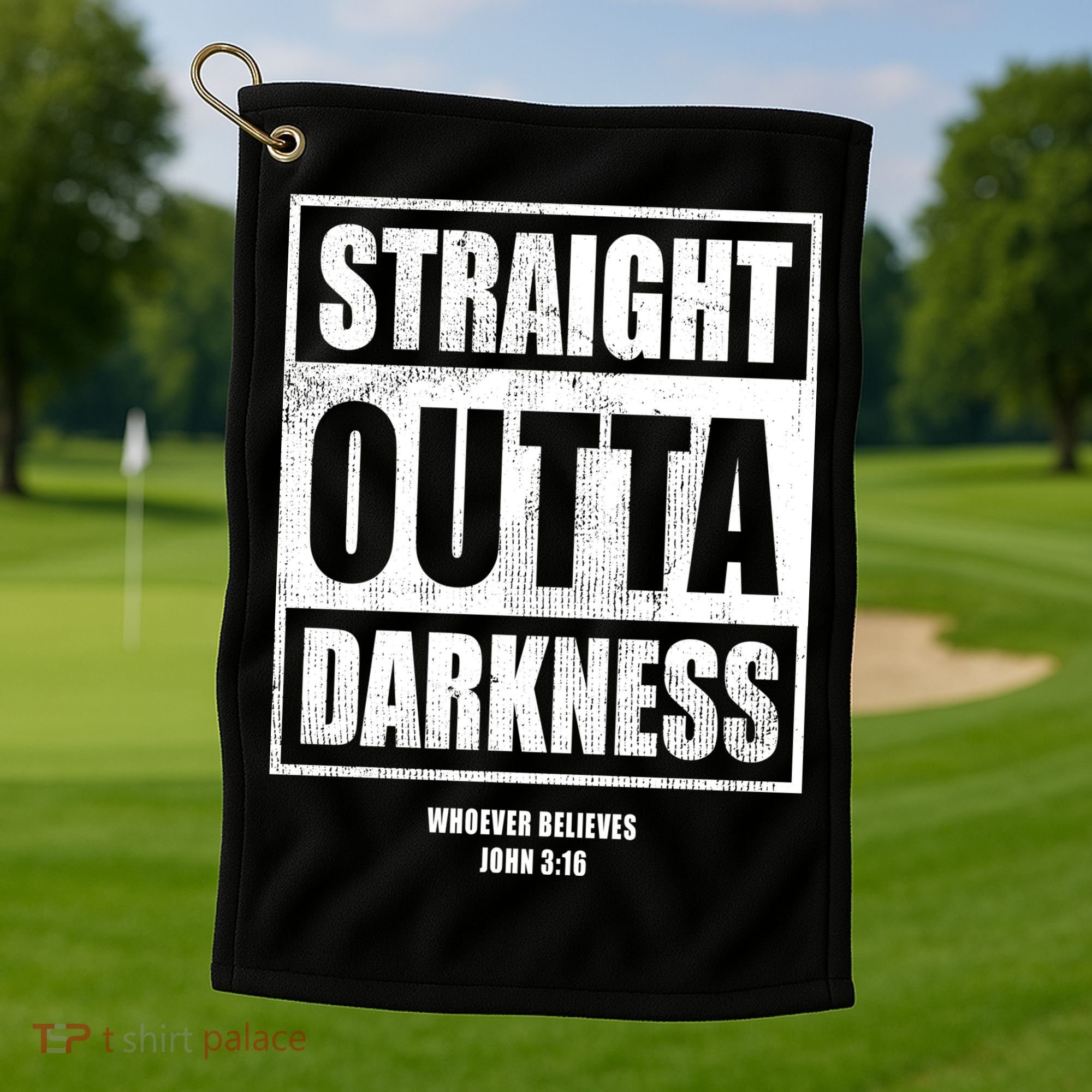 Straight Outta Darkness Golf Towel