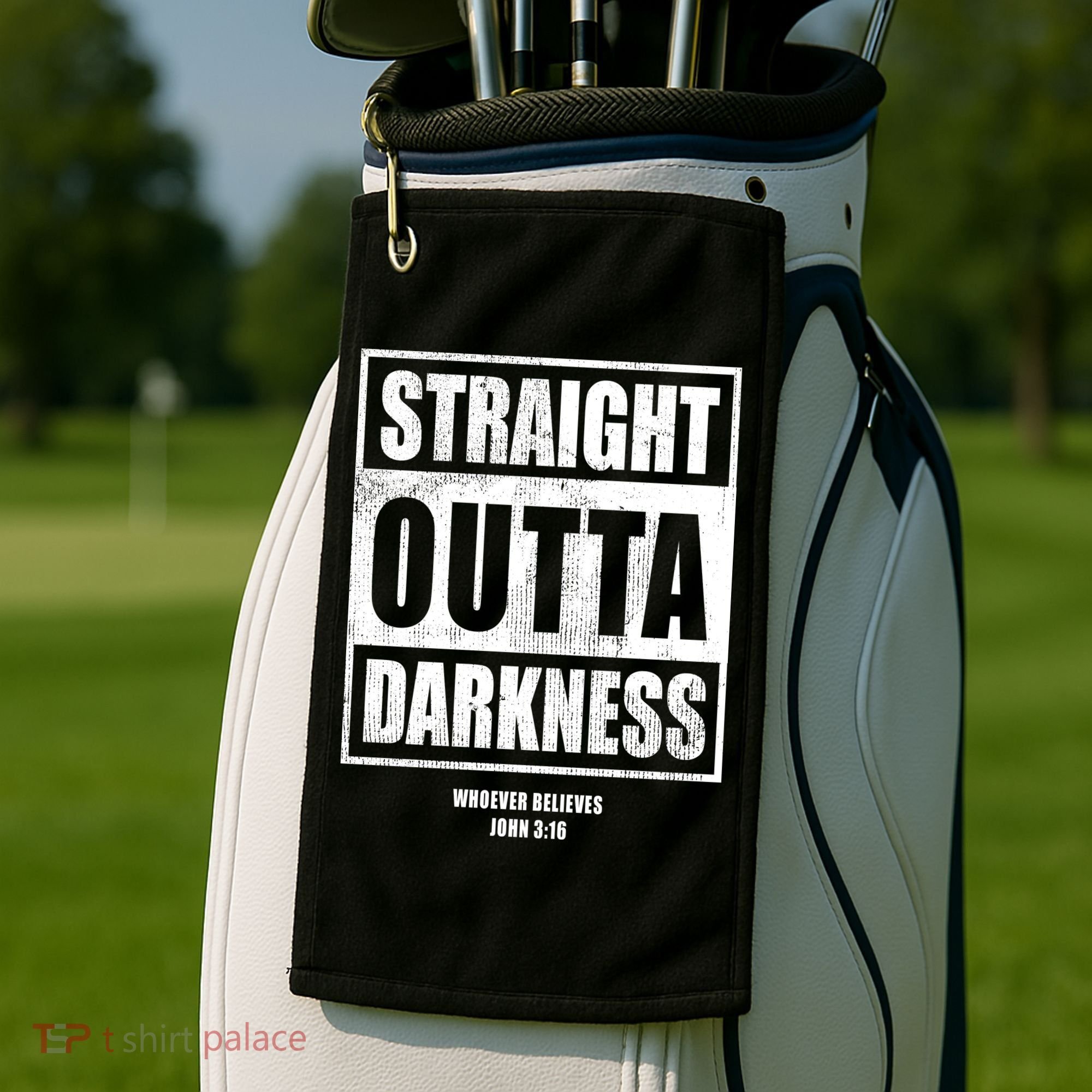 Straight Outta Darkness Golf Towel
