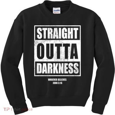 Straight Outta Darkness Kids Sweatshirt