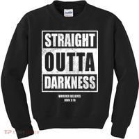 Straight Outta Darkness Kids Sweatshirt thumb 0