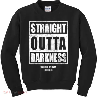 Straight Outta Darkness Kids Sweatshirt