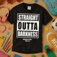 Straight Outta Darkness Kids T-Shirt thumb 3