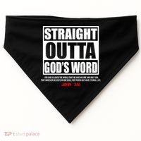Straight Outta God's Word John 3:16 USA-Made Doggie Bandana thumb 0