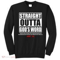 Straight Outta God's Word John 3:16 Sweatshirt thumb 0