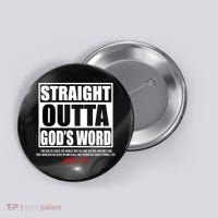 Straight Outta God's Word John 3:16 Button thumb 0