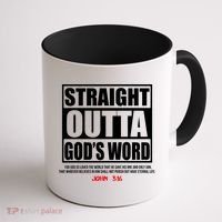 Straight Outta God's Word John 3:16 Coffee Mug thumb 1