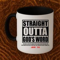 Straight Outta God's Word John 3:16 Coffee Mug thumb 2