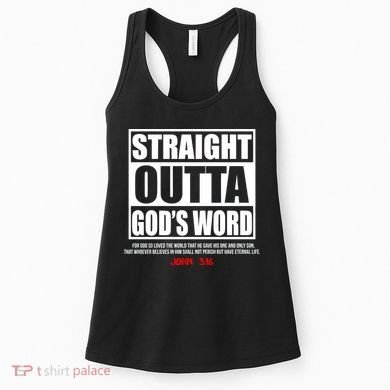 Straight Outta God's Word John 3:16 Women's Tank Top