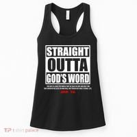 Straight Outta God's Word John 3:16 Women's Tank Top thumb 0