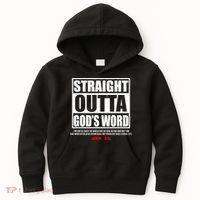 Straight Outta God's Word John 3:16 Kids Hoodie thumb 0