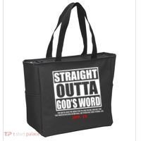 Straight Outta God's Word John 3:16 Tote Bag thumb 2