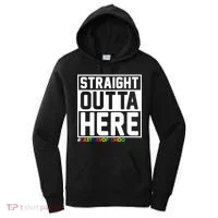 Straight Outta Here Graduation Women's Hoodie thumb 0
