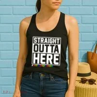 Straight Outta Here Graduation Women's Tank Top thumb 2