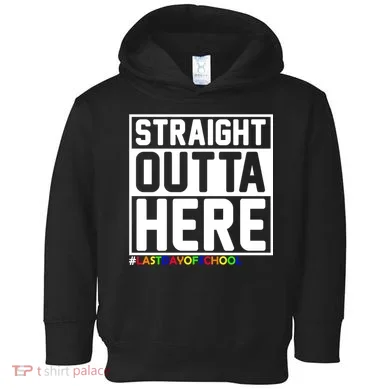 Straight Outta Here Graduation Toddler Hoodie