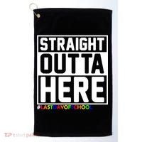 Straight Outta Here Graduation Golf Towel thumb 0