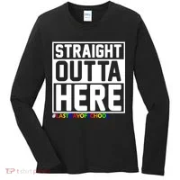 Straight Outta Here Graduation Women's Long Sleeve Shirt thumb 0