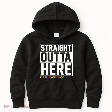 Straight Outta Here Graduation Kids Hoodie