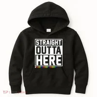 Straight Outta Here Graduation Kids Hoodie thumb 0