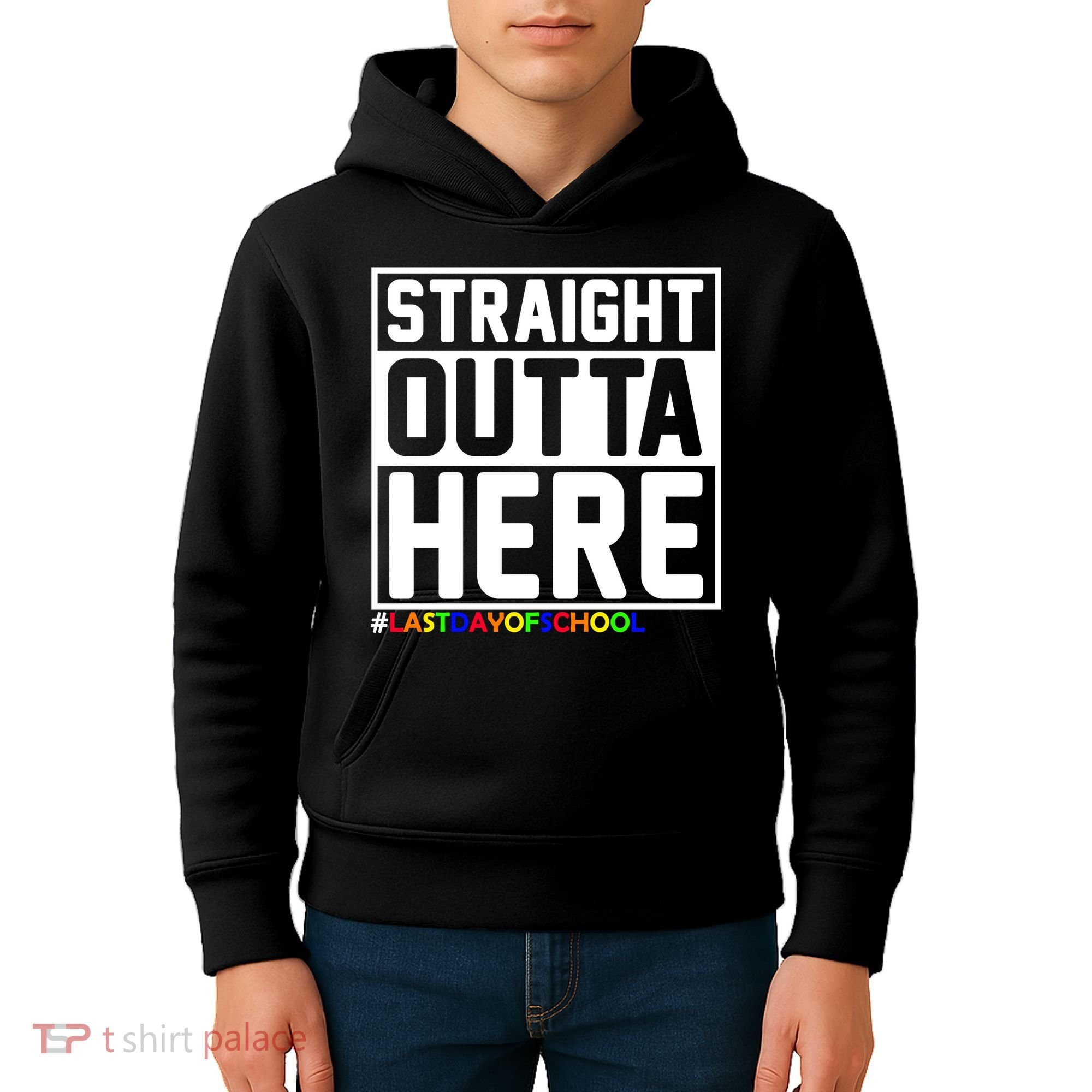 Straight Outta Here Graduation Kids Hoodie