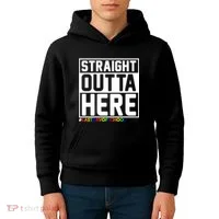 Straight Outta Here Graduation Kids Hoodie thumb 4