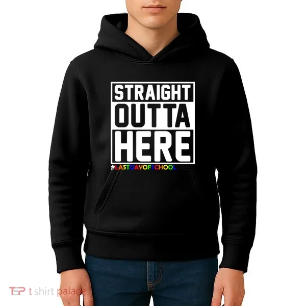 Straight Outta Here Graduation Kids Hoodie