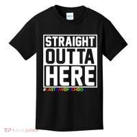 Straight Outta Here Graduation Kids T-Shirt thumb 0