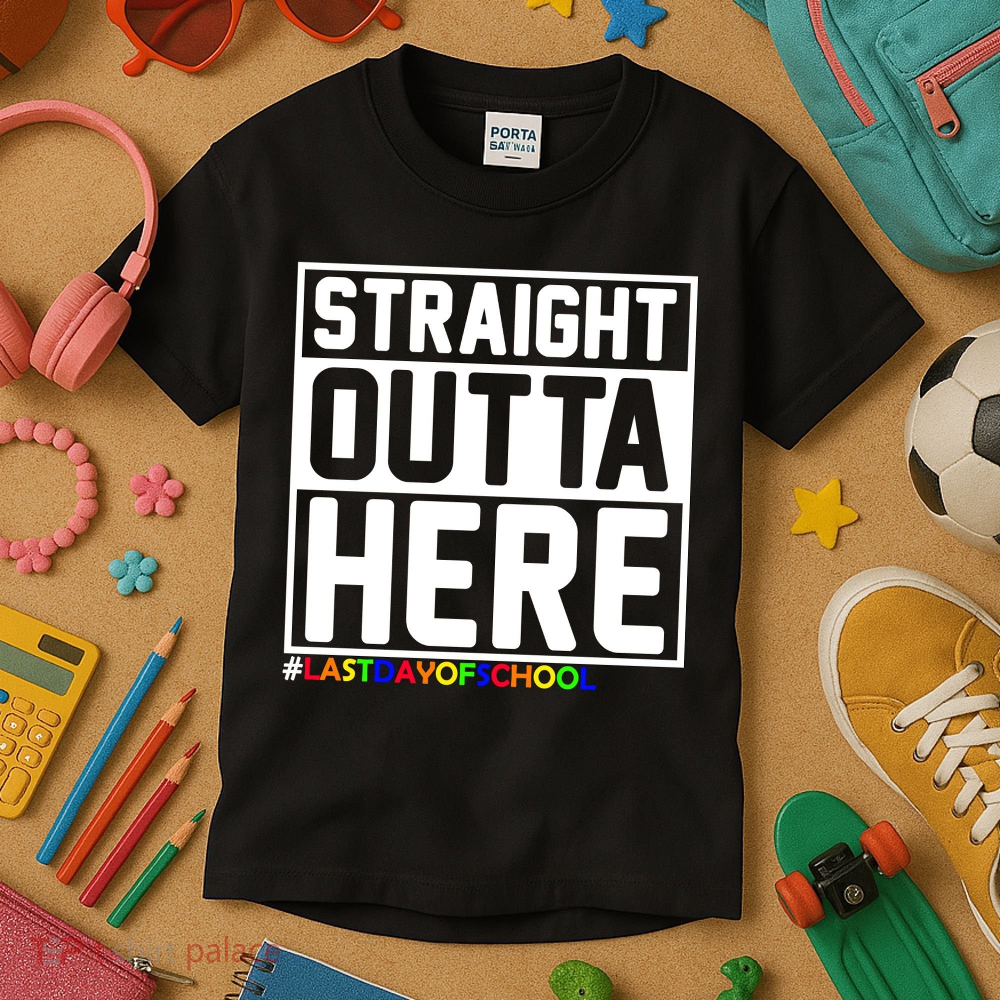 Straight Outta Here Graduation Kids T-Shirt