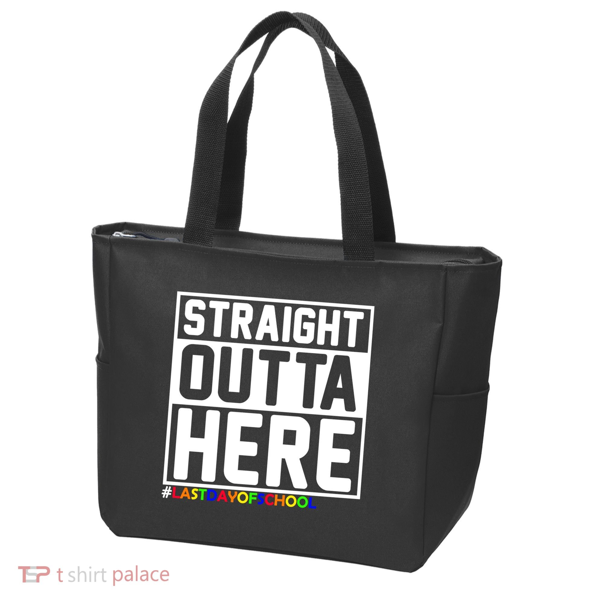 Straight Outta Here Graduation Tote Bag