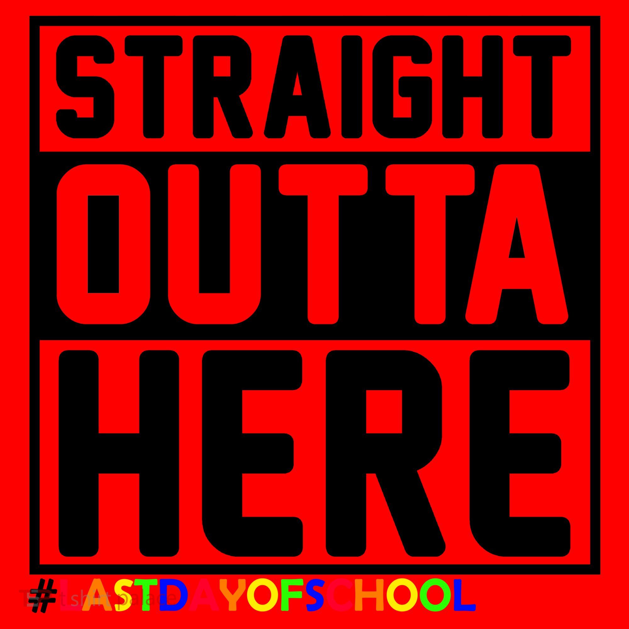 Straight Outta Here Graduation Santa Hat