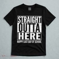 Straight Outta Here Happy Last Day Of School T-Shirt thumb 5