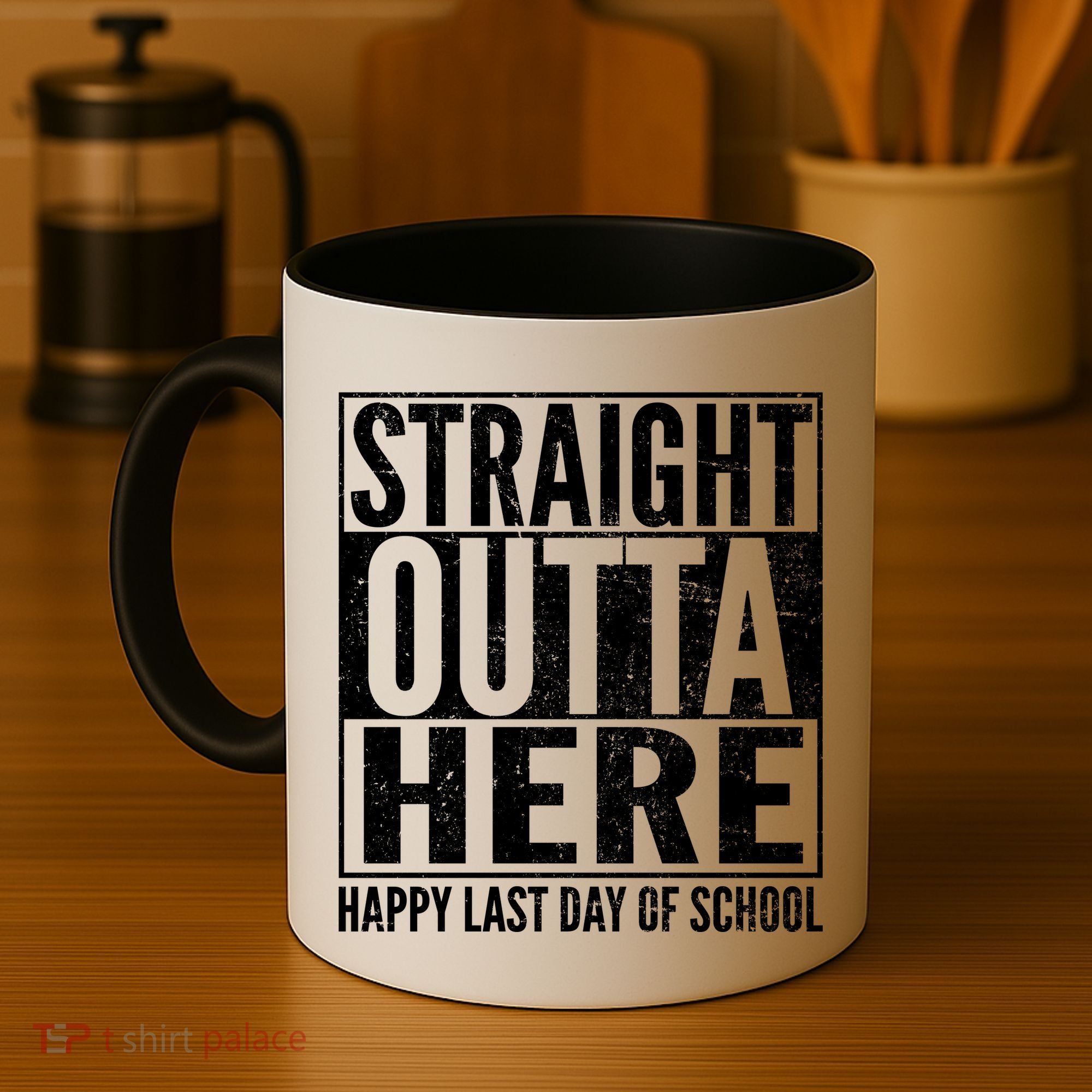 Straight Outta Here Happy Last Day Of School Coffee Mug